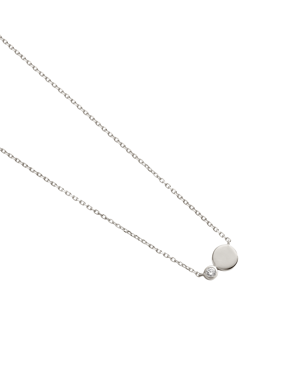 EVERLAST DIAMOND ENGRAVABLE NECKLACE (STERLING SILVER)
