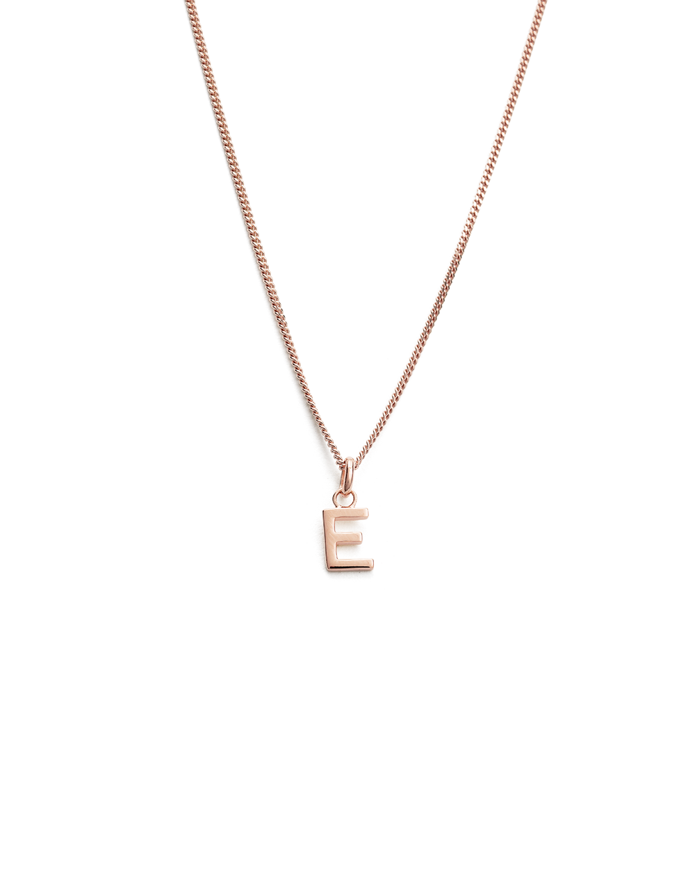 OUTLINE INITIAL NECKLACE A Z 18K ROSE GOLD VERMEIL KIRSTIN ASH