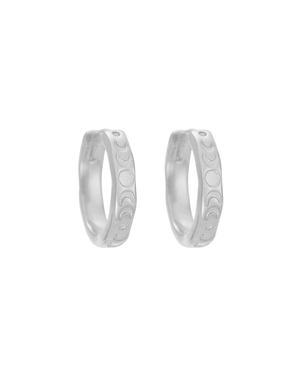 ECLIPSE HOOPS (STERLING SILVER) IMAGE 1