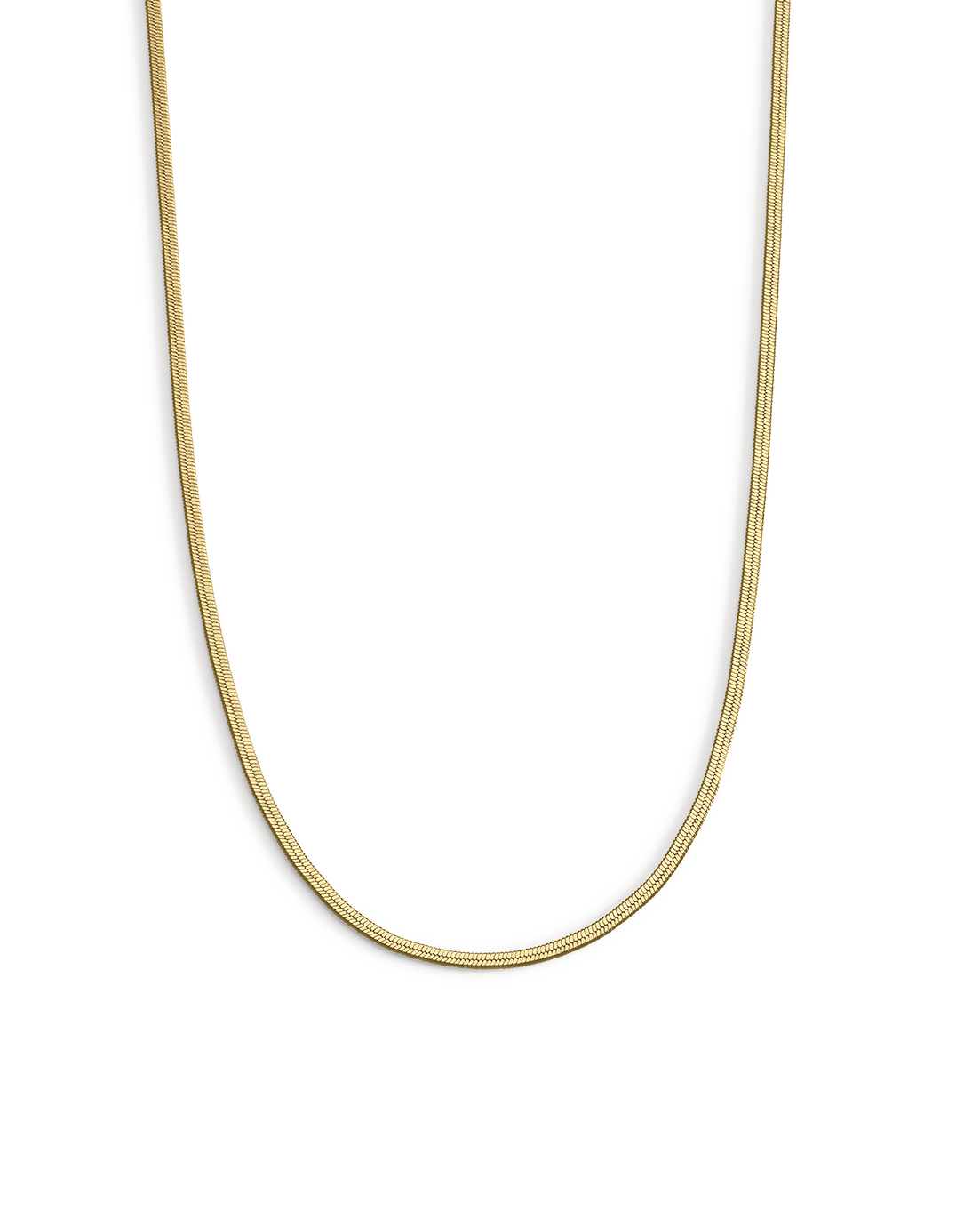 ELEMENTAL HERRINGBONE CHAIN (18K GOLD PLATED)