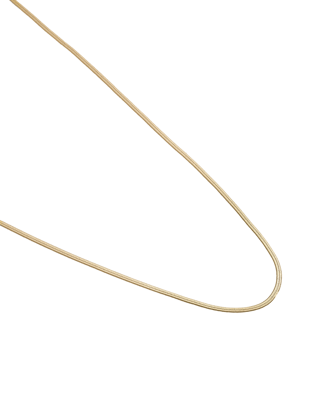 ELEMENTAL HERRINGBONE CHAIN (18K GOLD PLATED)