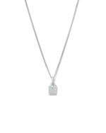ENGRAVABLE BIRTHSTONE NECKLACE (STERLING SILVER) IMAGE 10