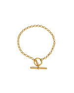 EVOLVE T-BAR BRACELET (18K GOLD PLATED)