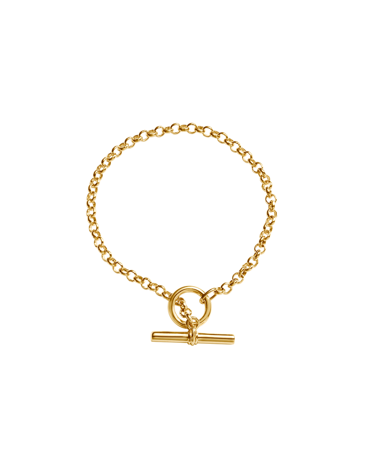 EVOLVE T-BAR BRACELET (18K GOLD PLATED)