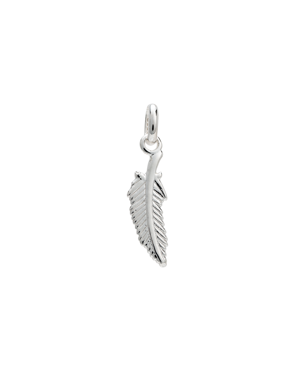 FEATHER CHARM (STERLING SILVER) - IMAGE 1