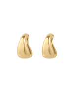 FLOAT OVERSIZED STUDS (18K GOLD PLATED) IMAGE 1