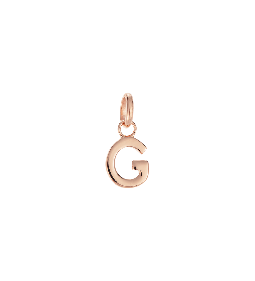 OUTLINE INITIAL A-Z (18K ROSE GOLD VERMEIL) IMAGE 10