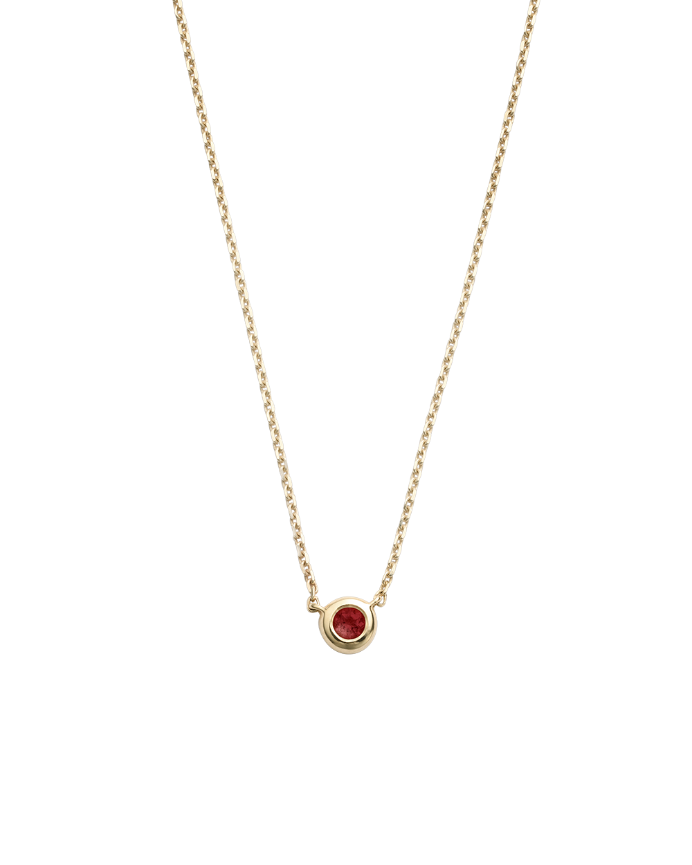 PETITE BIRTHSTONE NECKLACE (9K GOLD) IMAGE 1