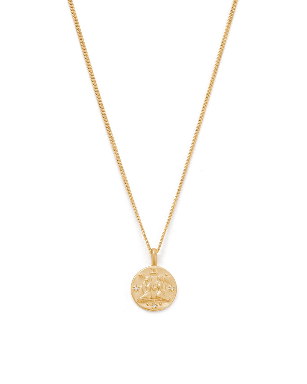 GEMINI PETITE ZODIAC NECKLACE (18K GOLD VERMEIL)