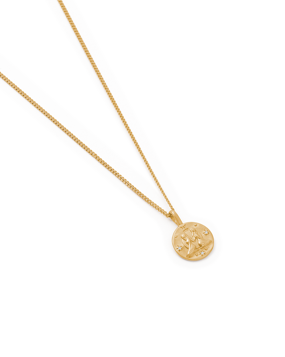 GEMINI PETITE ZODIAC NECKLACE (18K GOLD VERMEIL)