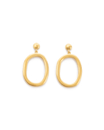 GLOW EARRINGS (18K GOLD PLATED) IMAGE 1