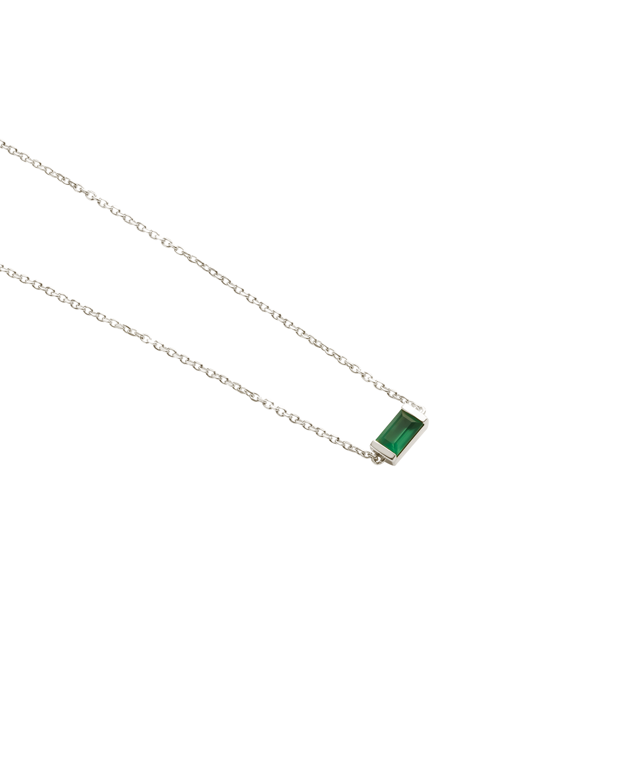 BAGUETTE BIRTHSTONE BRACELET (STERLING SILVER)