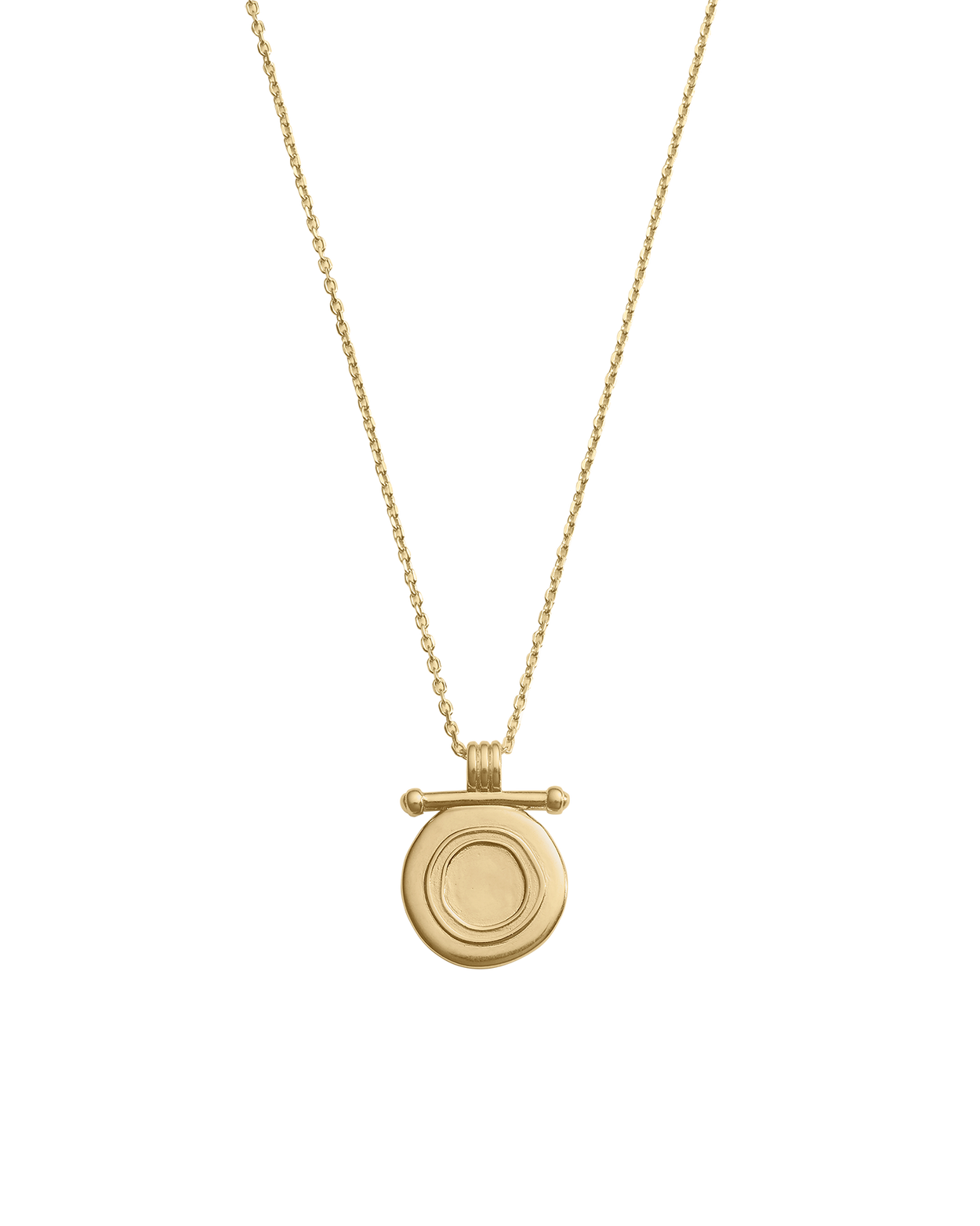 INDIGO COIN NECKLACE (18K GOLD VERMEIL)