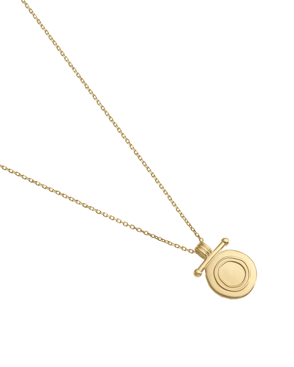 INDIGO COIN NECKLACE (18K GOLD VERMEIL) IMAGE 4