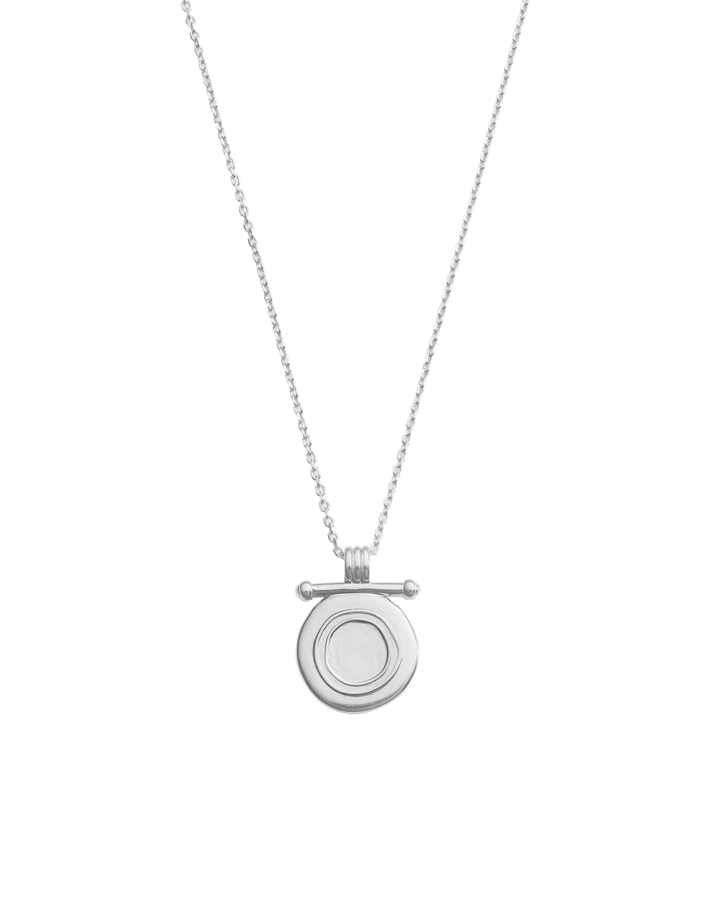 INDIGO COIN NECKLACE (STERLING SILVER)