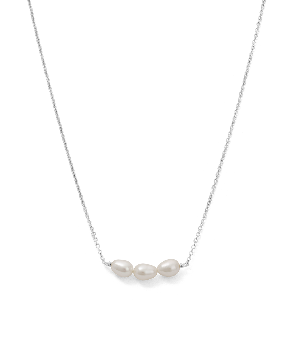 ISOLE PEARL NECKLACE (STERLING SILVER)