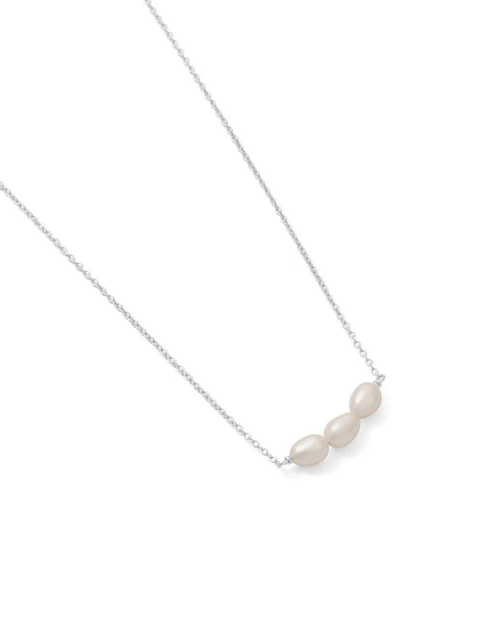 ISOLE PEARL NECKLACE (STERLING SILVER)
