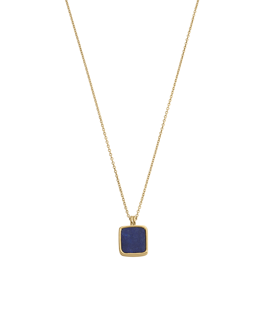 LAPIS PENDANT NECKLACE (18K GOLD VERMEIL)