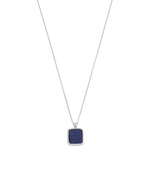 LAPIS PENDANT NECKLACE (STERLING SILVER)