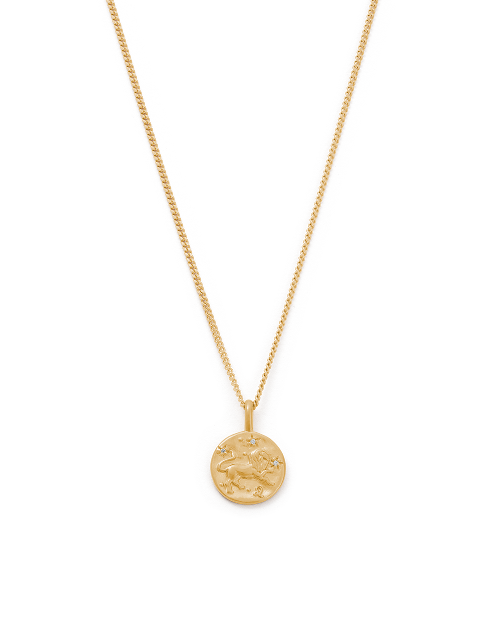 LEO PETITE ZODIAC NECKLACE (18K GOLD VERMEIL)