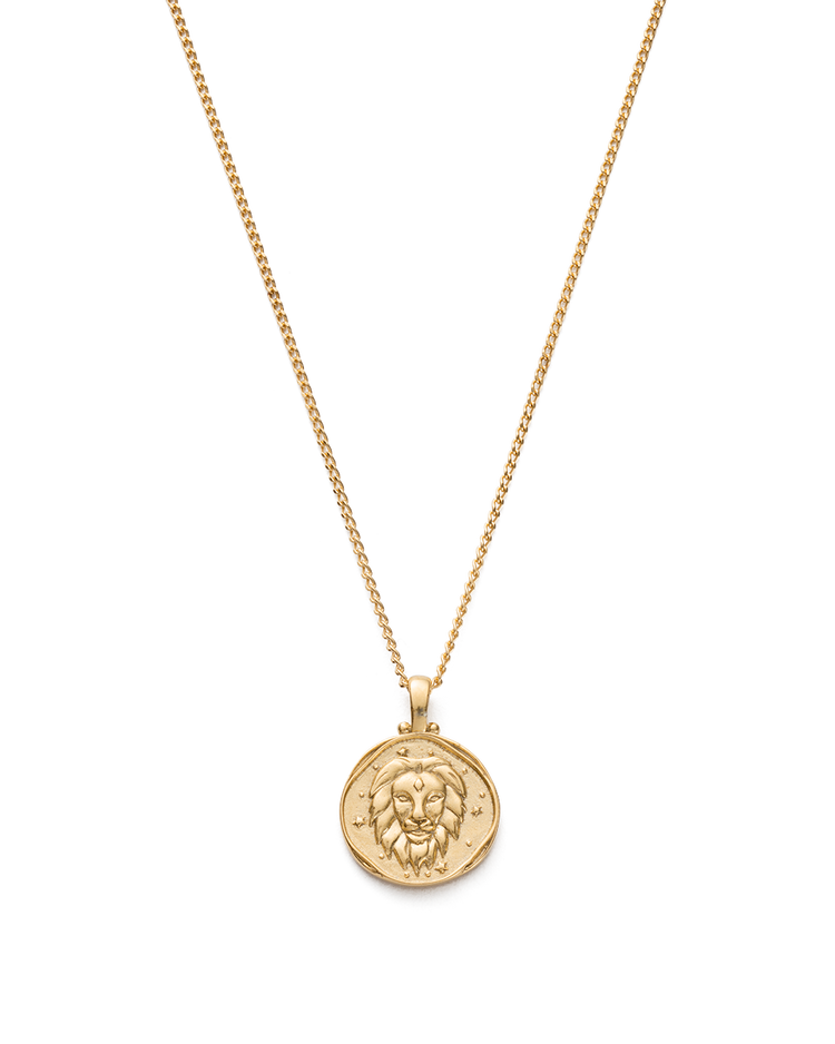 LEO ZODIAC NECKLACE (18K GOLD VERMEIL) IMAGE 1