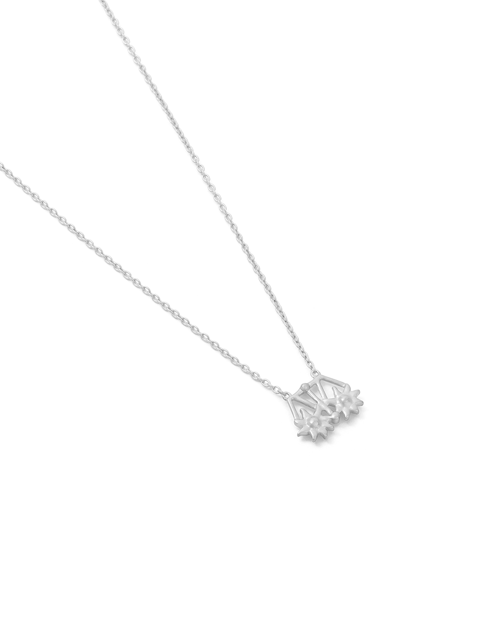 LIBRA STAR SIGN NECKLACE (STERLING SILVER)