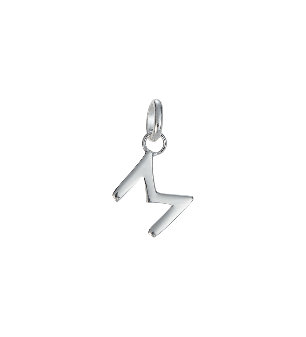 OUTLINE INITIAL A-Z (STERLING SILVER) IMAGE 18