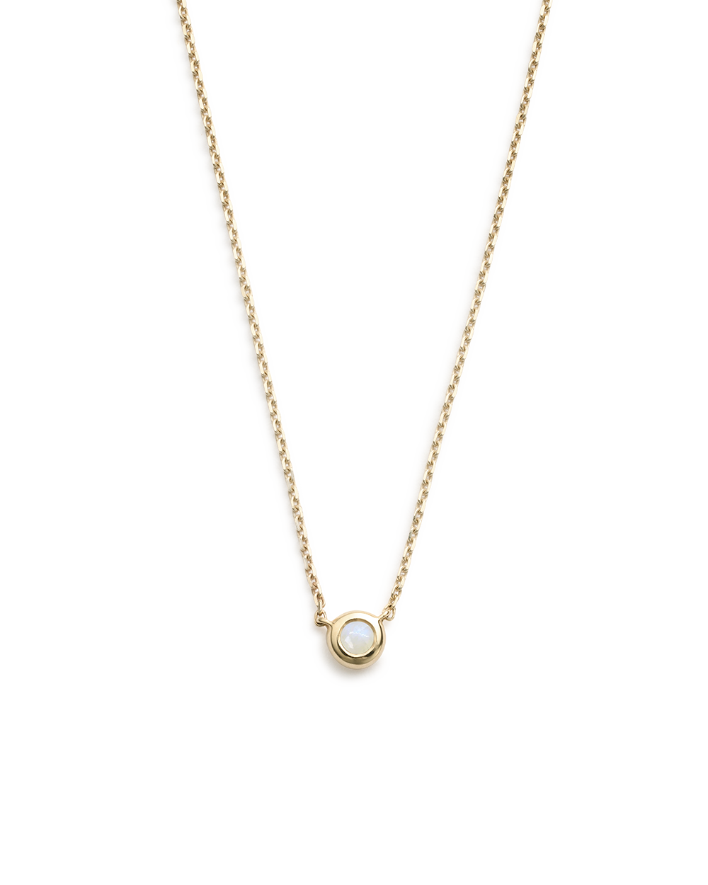 PETITE BIRTHSTONE NECKLACE (9K GOLD)