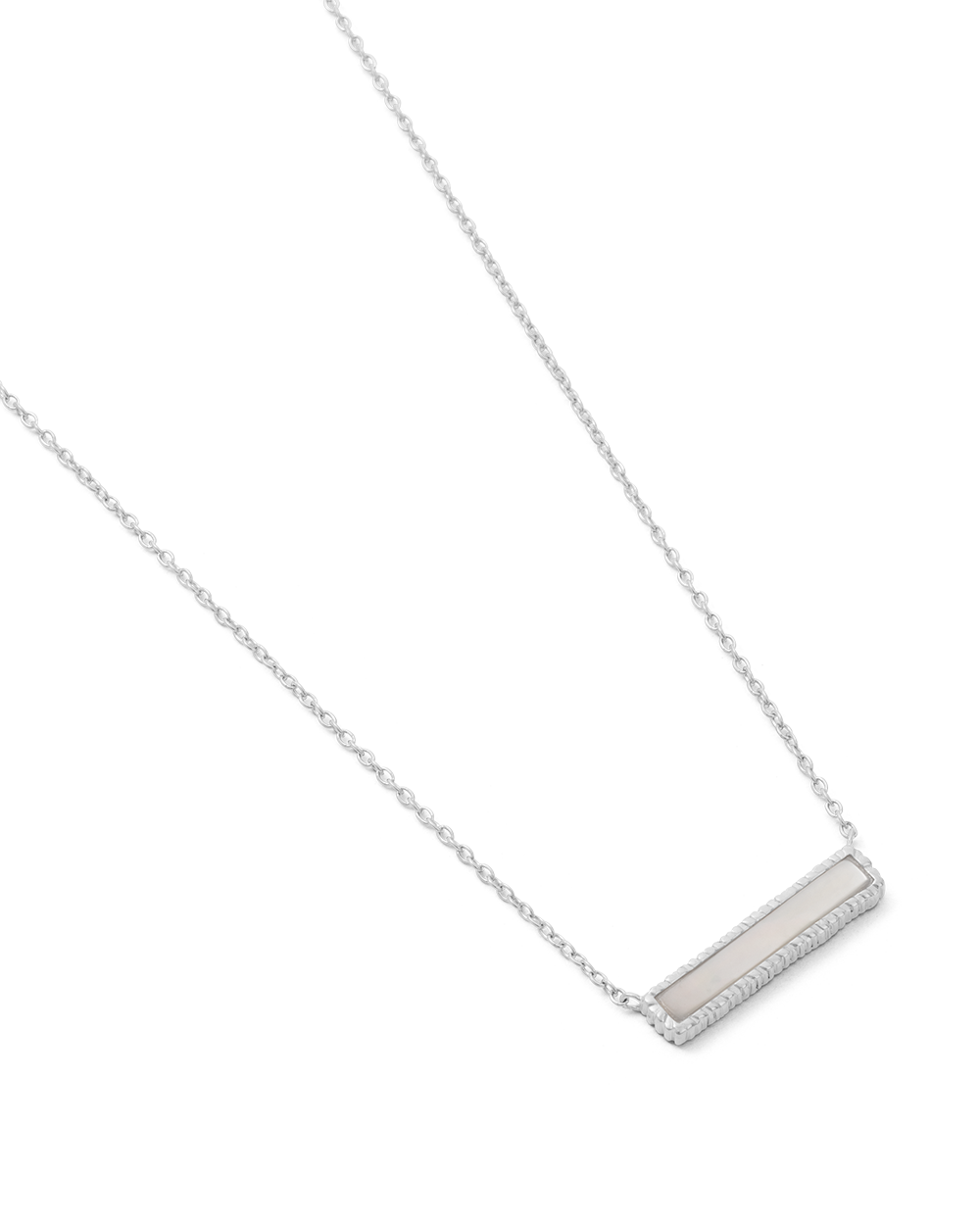 PERLA BAR NECKLACE (STERLING SILVER)