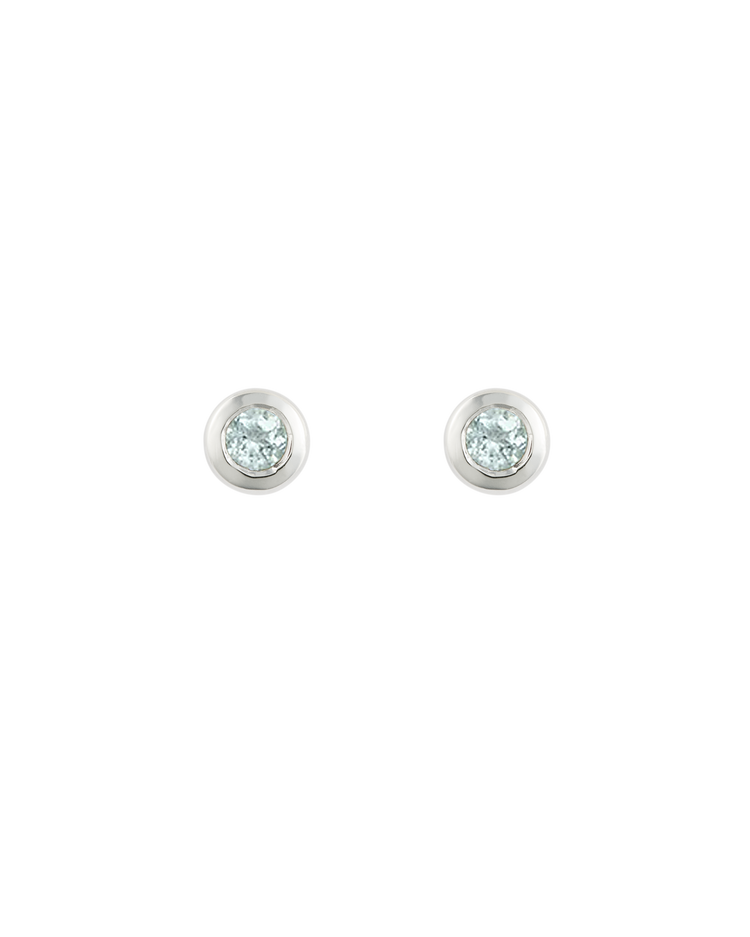 PETITE BIRTHSTONE STUDS (STERLING SILVER) IMAGE 9