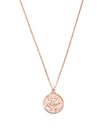 PISCES ZODIAC NECKLACE (18K ROSE GOLD VERMEIL) - IMAGE 1