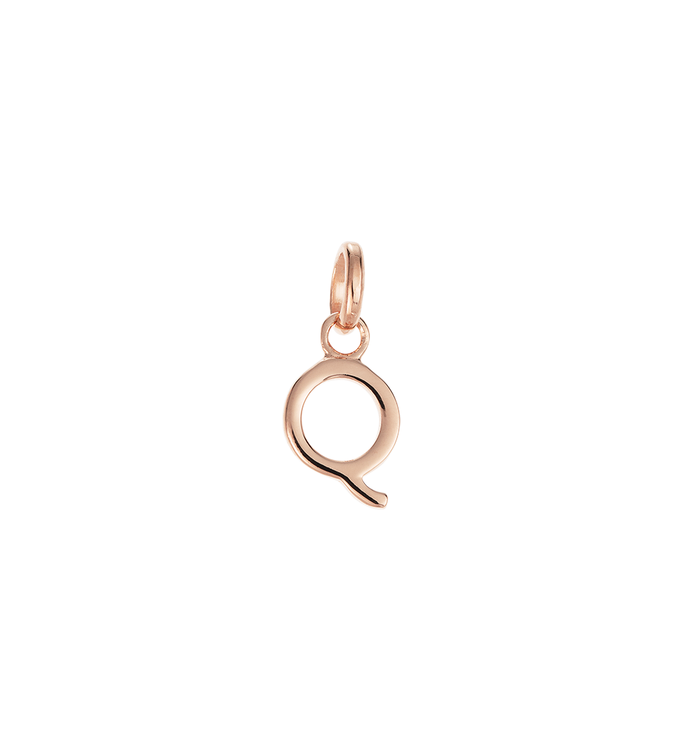 OUTLINE INITIAL A-Z (18K ROSE GOLD VERMEIL) IMAGE 19
