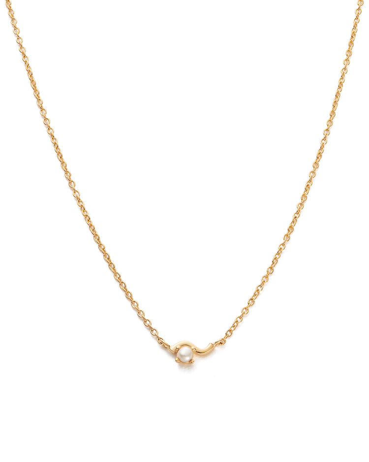 RIPPLE NECKLACE (18K GOLD PLATED)