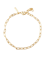 RUE CHAIN BRACELET (18K GOLD PLATED)