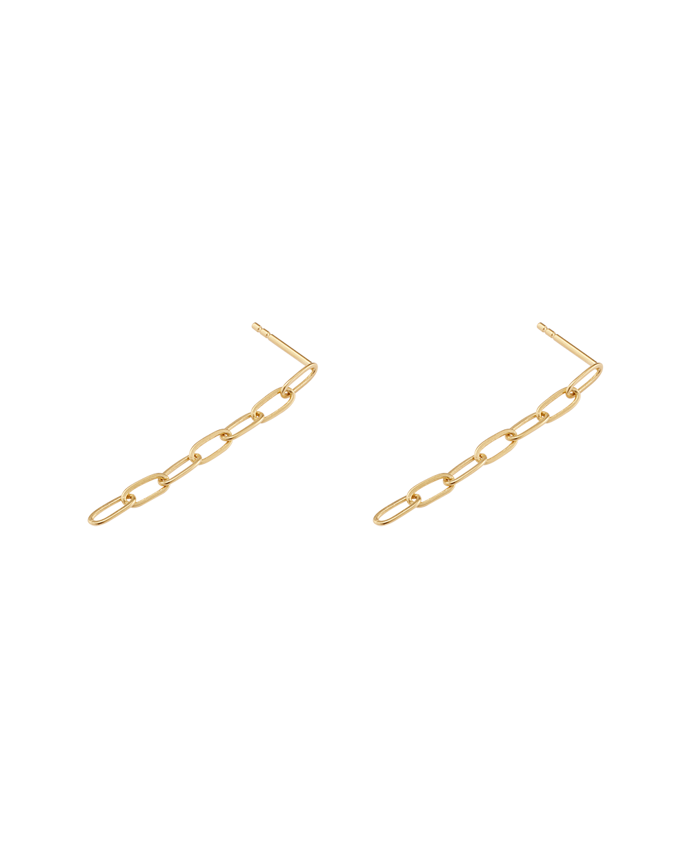 RUE CHAIN EARRING (18K GOLD PLATED)