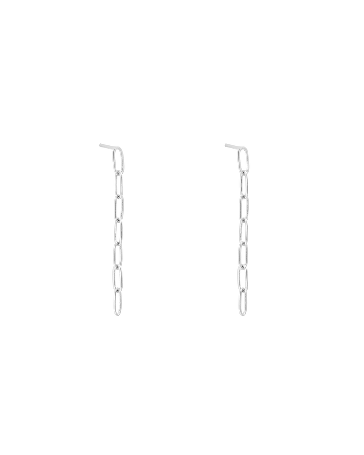 RUE CHAIN EARRING (STERLING SILVER)