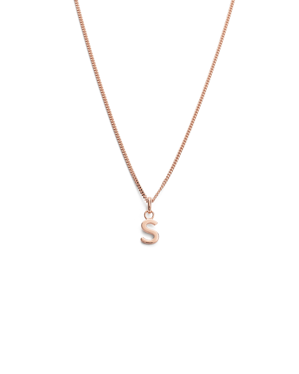 OUTLINE INITIAL NECKLACE A-Z (18K ROSE GOLD VERMEIL) IMAGE 24