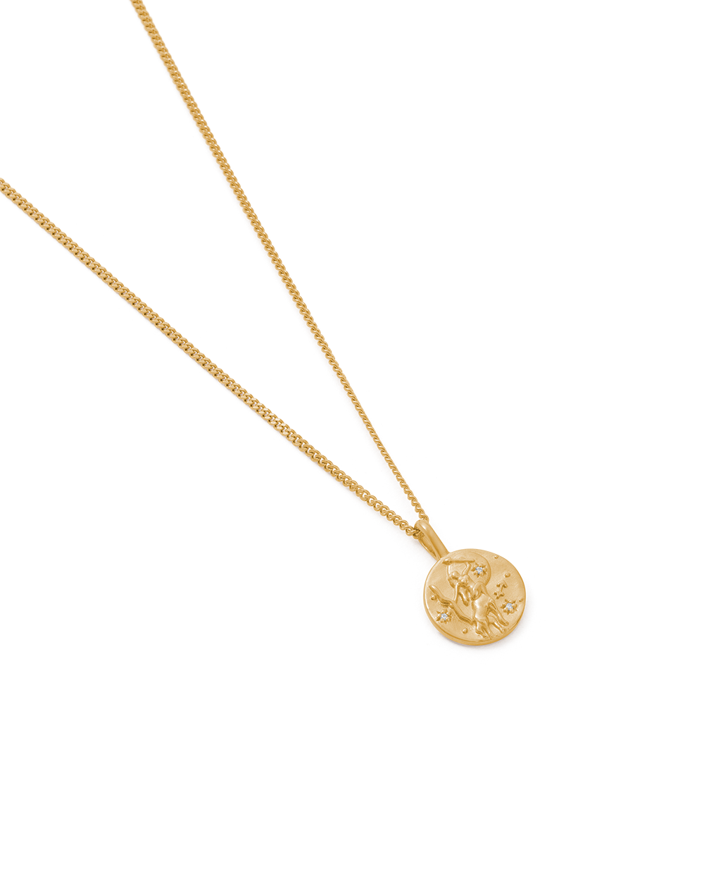 SAGITTARIUS PETITE ZODIAC NECKLACE (18K GOLD VERMEIL)