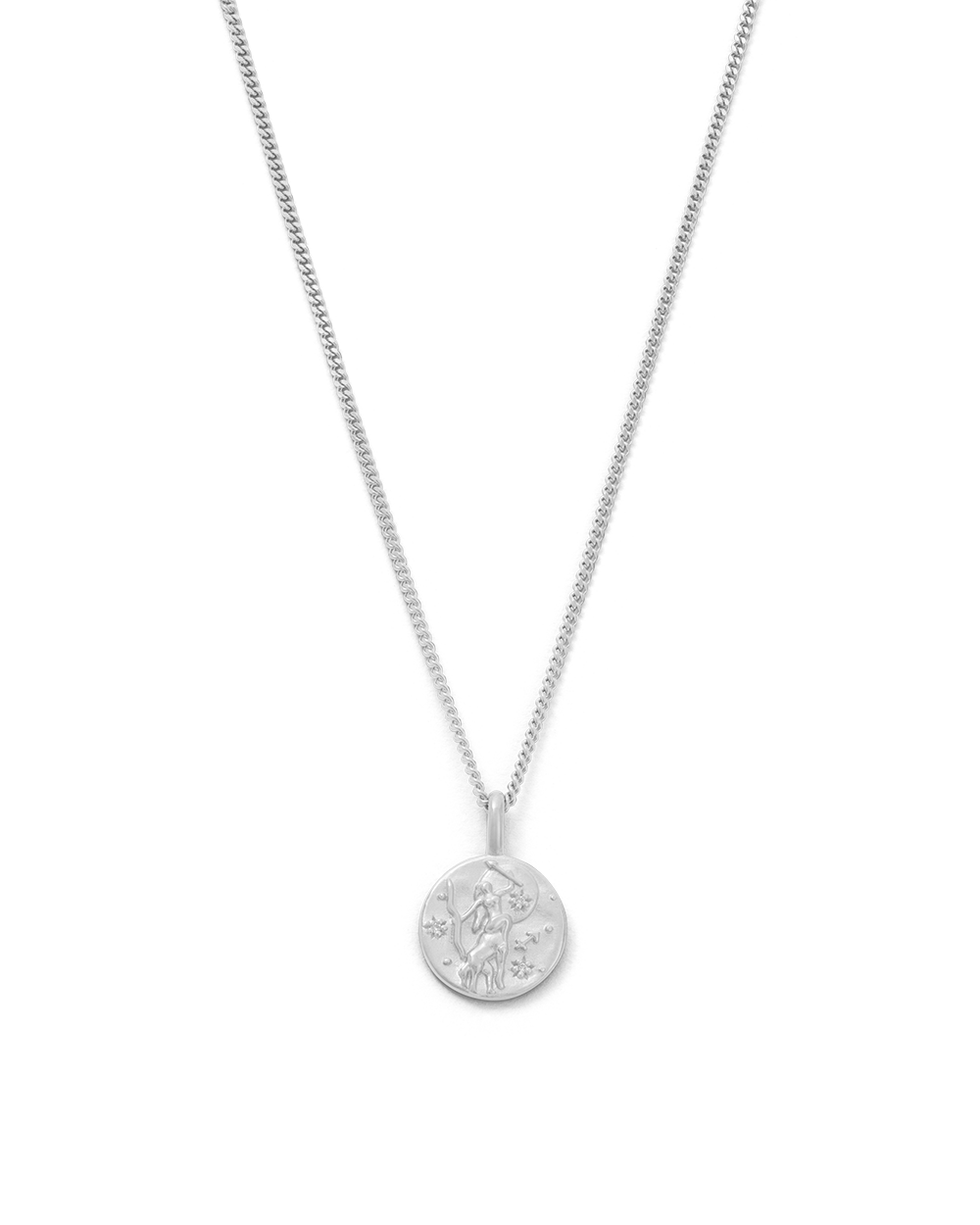 SAGITTARIUS PETITE ZODIAC NECKLACE (STERLING SILVER)