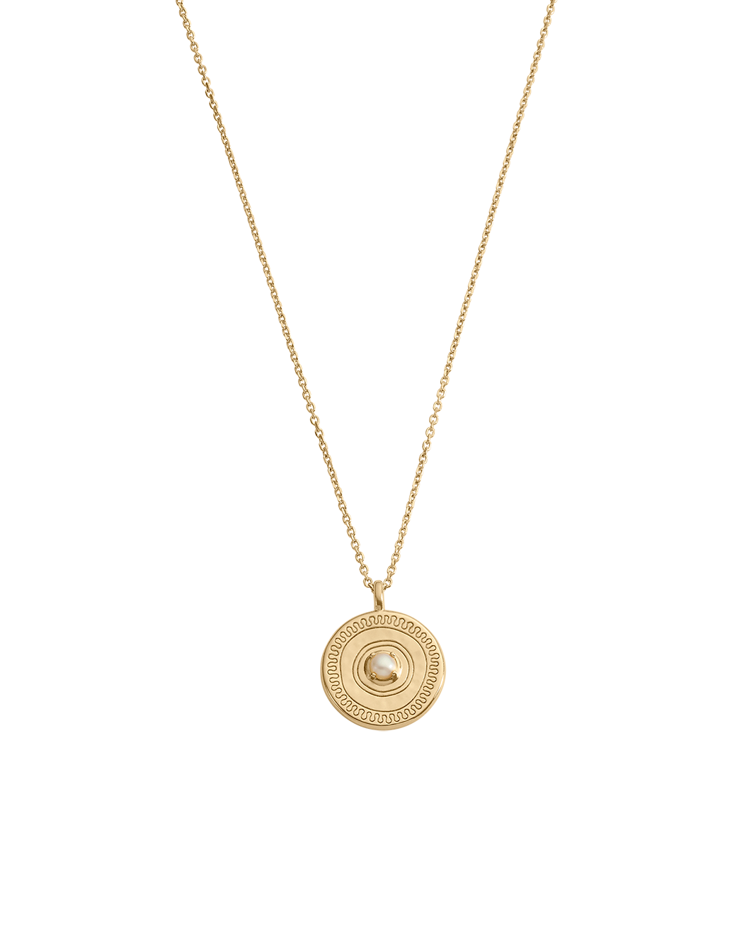 SOLACE COIN NECKLACE (18K GOLD VERMEIL) IMAGE 1