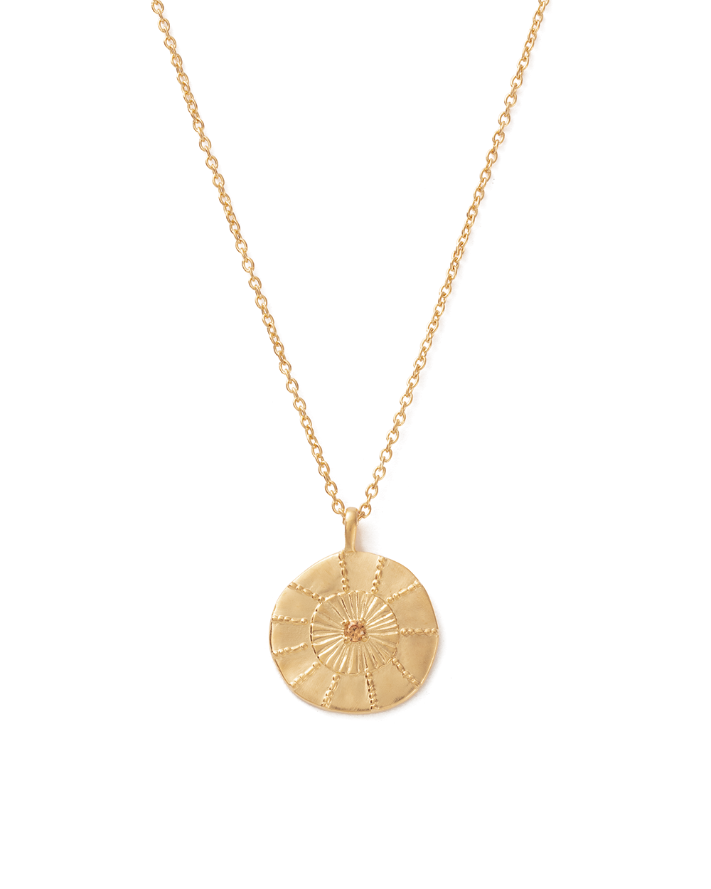 TANGERINE COIN NECKLACE (18K GOLD VERMEIL) – KIRSTIN ASH