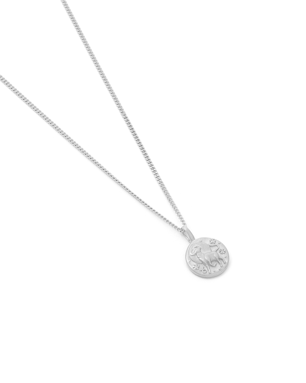 TAURUS PETITE ZODIAC NECKLACE (STERLING SILVER)