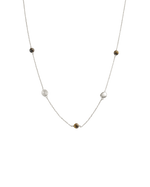 TEMPO TIGERS EYE NECKLACE (STERLING SILVER)