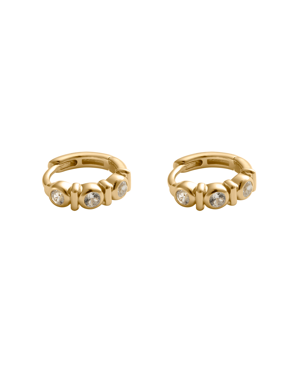 VALE TENNIS HUGGIES (18K GOLD PLATED)