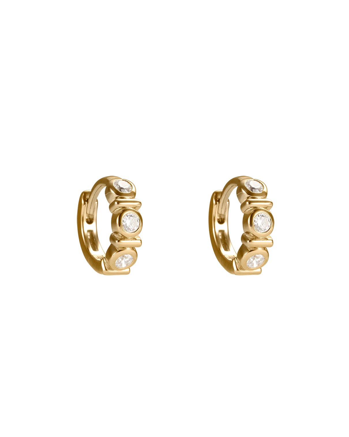 VALE TENNIS HUGGIES (18K GOLD PLATED)