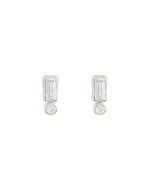 VANTAGE TOPAZ STUDS (STERLING SILVER)