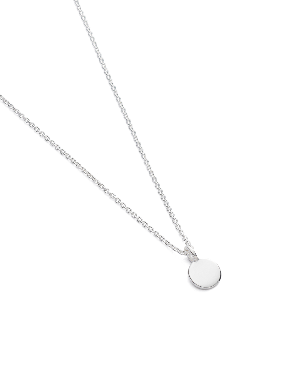 CLASSIC CIRCLE NECKLACE (STERLING SILVER) - IMAGE 5