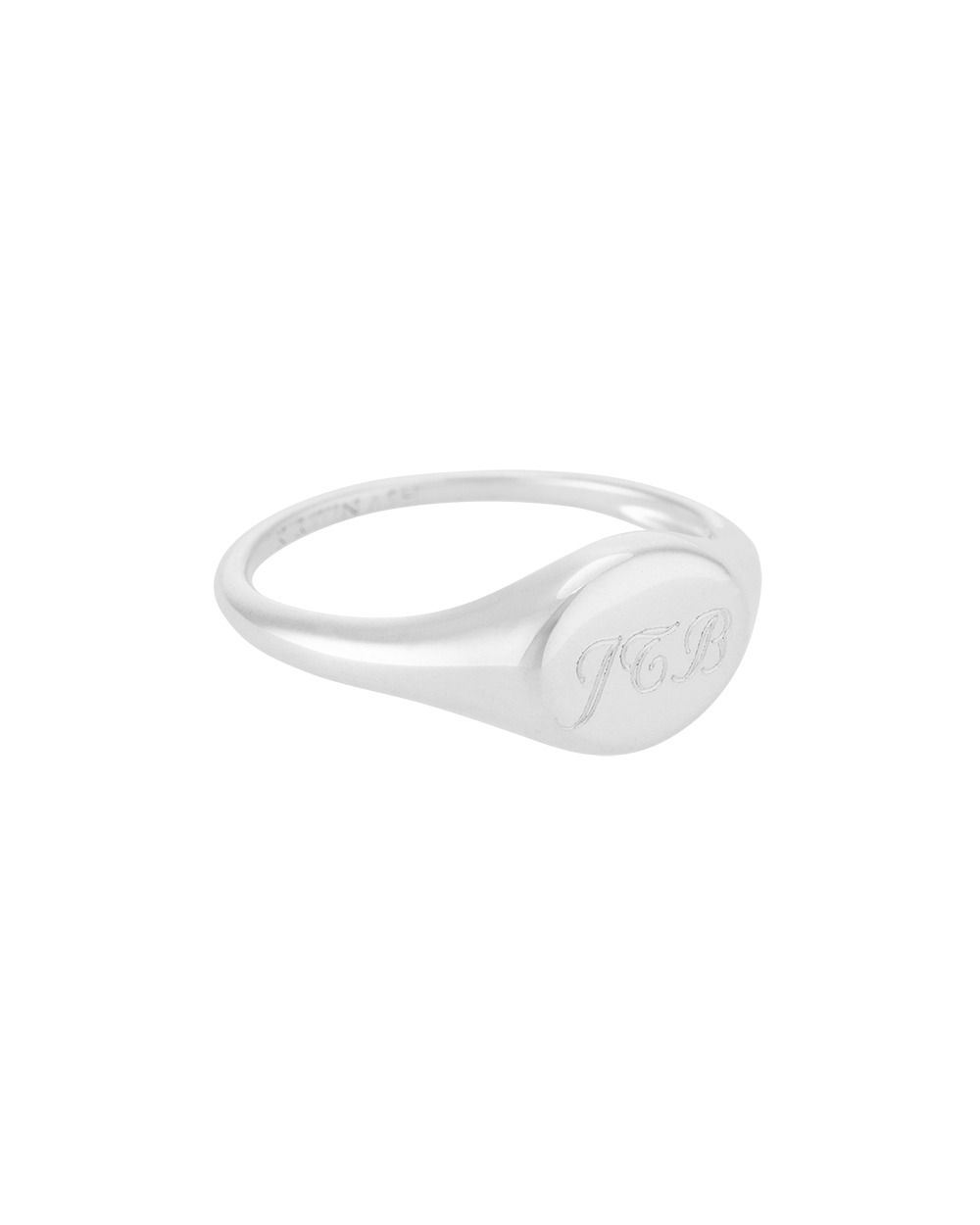 CLASSIC SIGNET RING (STERLING SILVER) - IMAGE 5