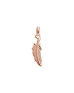 FEATHER CHARM (18K ROSE GOLD VERMEIL) - IMAGE 1