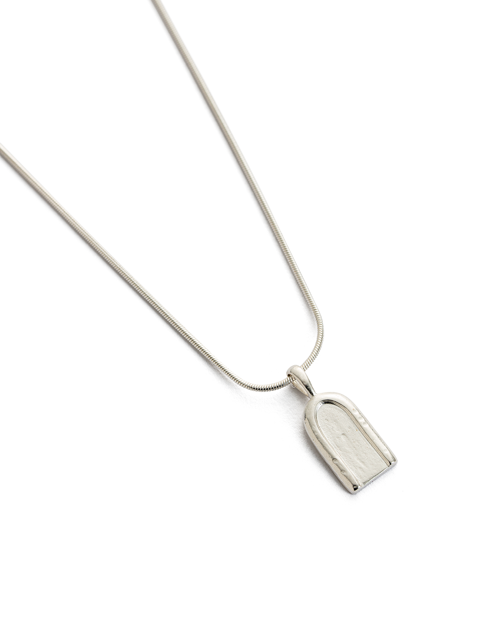PETITE ARCH NECKLACE (STERLING SILVER) - IMAGE 4